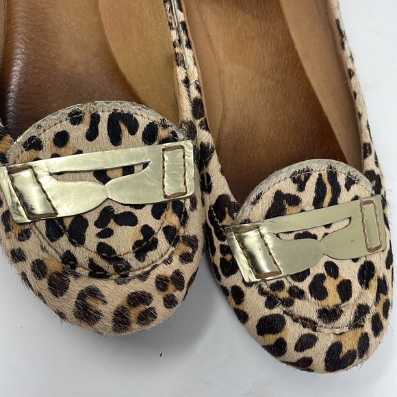 Sperry Calf Hair Leopard and Gold Slip On Shoe - Picture 13 of 13